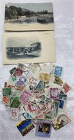 Stamps and postcards