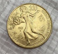 Italy 200 Lire Coin 1981