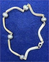 Approximately 12.2g Silver Bracelet