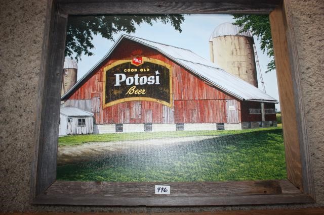 CHOICE - Good Old Potosi Advertisement on Barn Pai