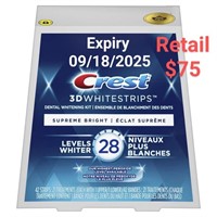 Crest 3D White strips 42 Strips 09/18/2025 $75