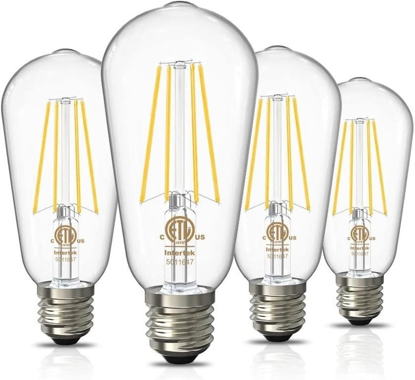 4-PK Volxon LED Edison Bulbs 60 Watt Equivalent