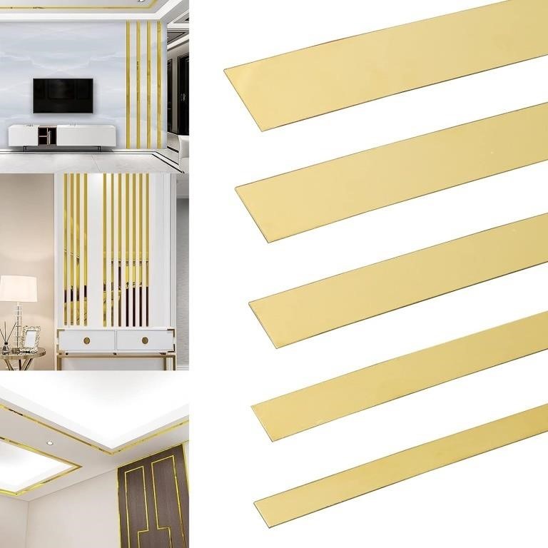 Gold Metalized Wall Trim Molding Stainless Steel