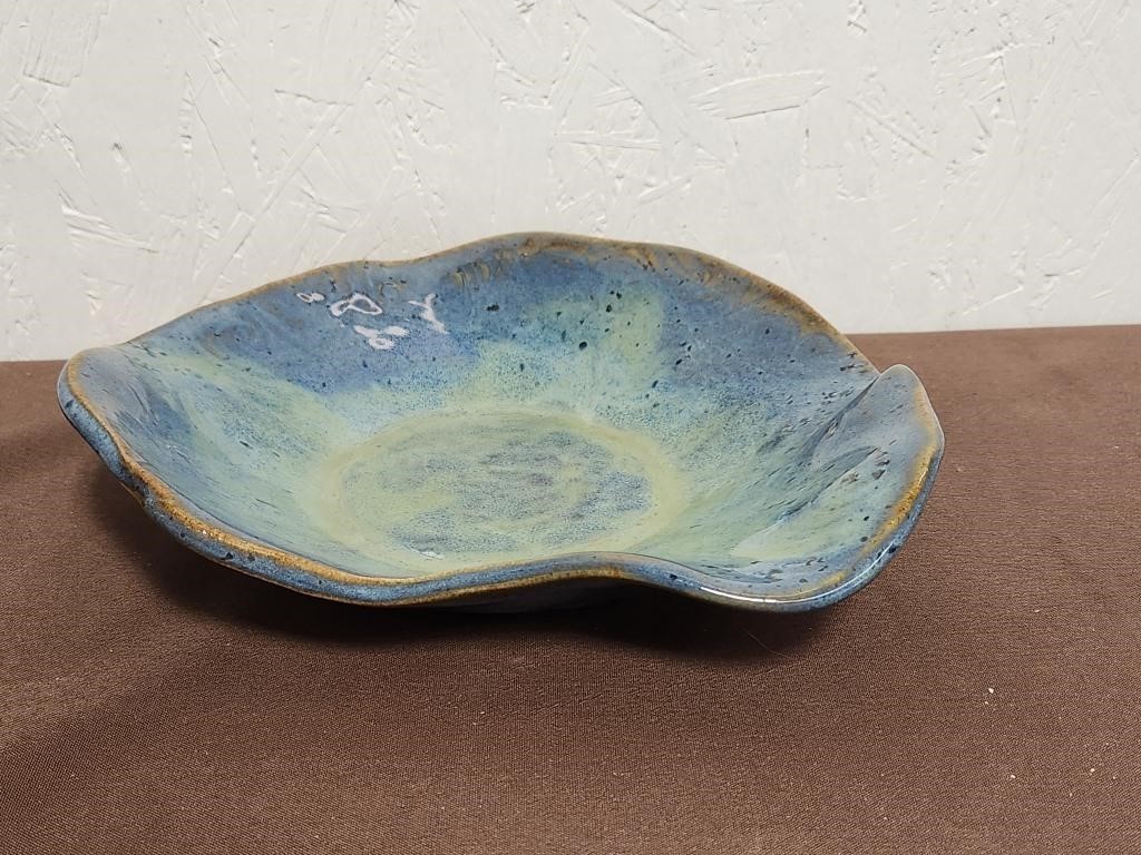 Ocean Fired Studio Pottery Glazed Dish