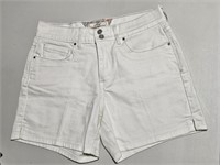 White Levi's Denim Shorts