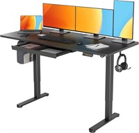 Claiks Standing Desk  Stand Up 63 Inch  Black