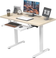 JOY Electric Desk  48x24  Natural+White