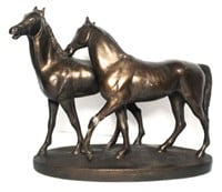 Composite Horses Sculpture