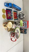Assorted box of Mickey and Minnie collector items