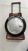 Goodyear tire rolling carry case for hot wheels