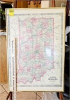 Johnson's Gold Framed Indiana Road & County