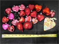 15 Heart ornaments