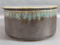 Pottery Glazed Dish with Lid
