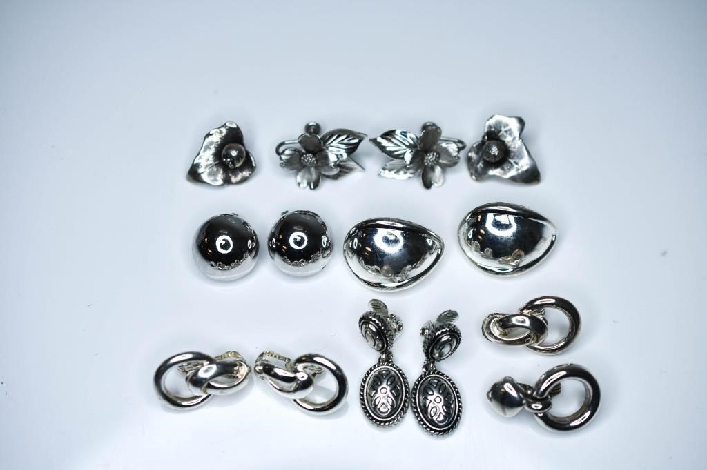 Silver Earring Grouping