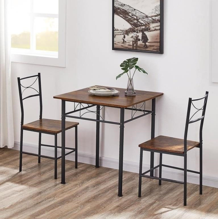 W8274  Small 3-Piece Square Dining Set