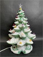 Vintage Ceramic Christmas Tree Light