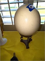 OSTRICH EGG ON STAND