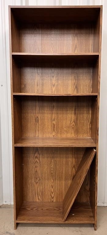 Adjustable 5 Shelf Laminate Bookcase
