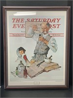 Framed The Remedy by Norman Rockwell