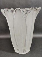 Vintage Mikasa Sunflower Frost Crystal Vase