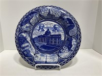 Antique Norristown Early Blue & White Plate 1912
