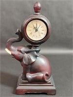 Resin Elephant Clock