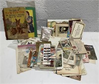 Antique Ephemera, Stamps & Books