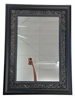 Large Black Rectangular Accent Mirror