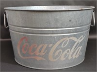 Coca-Cola Galvanized Drink Bucket