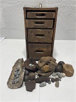 Fitted Wood Cabinet with Grapeshot