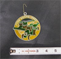 2002 John Deere stained glass ornament