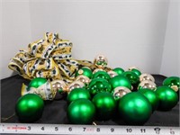 John Deere bow/ribbon and matching ornaments