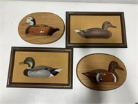 Carved Wild Fowl Decoys Duck Plaques