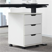 Soohow 3 Drawer File Cabinet with Wheels, Mobile
