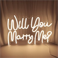 Will You Marry Me Neon Signs for Wall Decor Warm