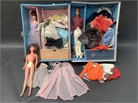 Vintage Barbie with Fashion Case