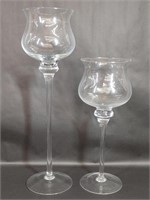 Extra Large Clear Glass Hurricane Candle Holder