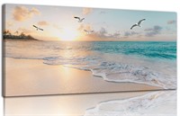 Beach Wall Art Decor for Living Room Ocean Canvas