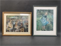 Framed Renoir & Pissarro Prints