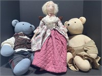 Vintage Stuffed Animals & Susan Sirkis Doll