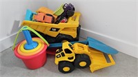 Toy Dump Trucks, Buckets & Shovels
