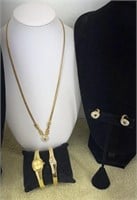 Le Blanc necklace, watch, bracelet & earring set