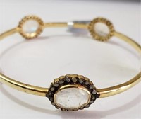 Gold Plate 15.10 cts Diamond Bracelet