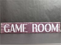 Wooden Game Room Sign