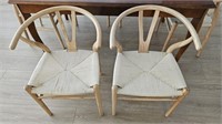 Rove Concepts Wishbone Chair x 2 (Natural)
