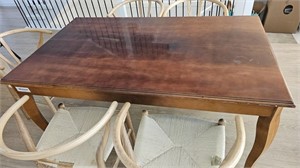 Wood Dining Table 58 x 34.5 x 30"h