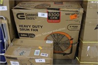 24” heavy duty drum fan