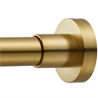 EBOATOP Gold Shower Curtain Rod - Never Rust No D