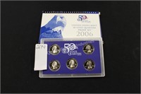 2006 state quarter mint proof set (display)