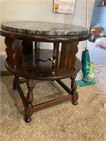 Marble top end table